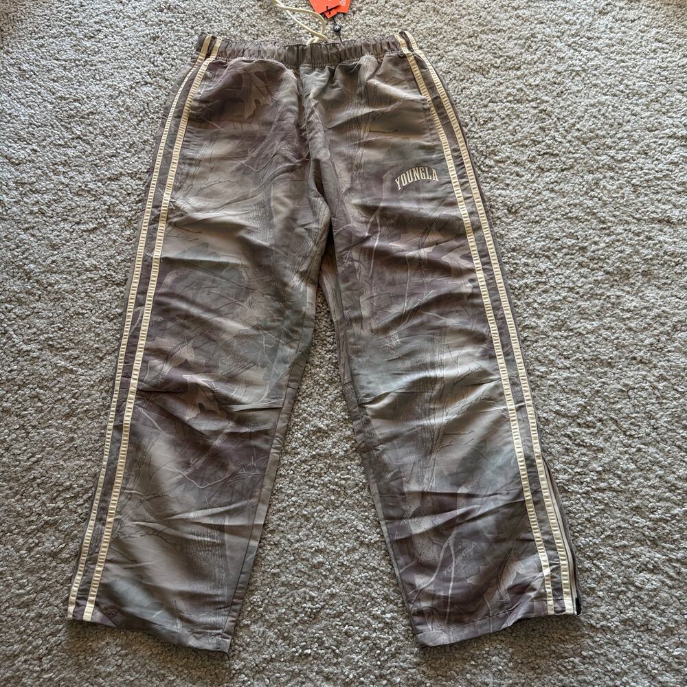 Men's YoungLA(SoldOut) 249 CamoFlagshipTrackPants XL NWT DesertTanTreeCamo
